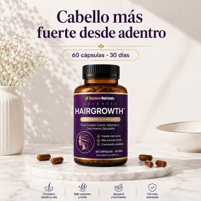 HAIRGROWTH™ | Suplemento Avanzado para Cabello Fuerte, Volumen y Crecimiento Saludable