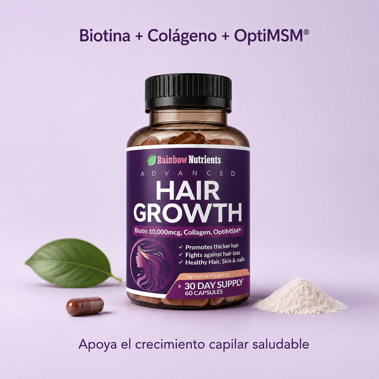 HAIRGROWTH™ | Suplemento Avanzado para Cabello Fuerte, Volumen y Crecimiento Saludable